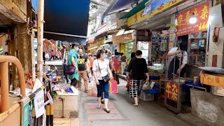 【广州漫步】观看在横街窄巷里面的三角市市场 Walk in GuangZhou