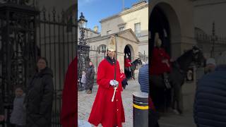 Tallest Kings Life Guard is Back on Duty #horseguardsparade  #youtubeshorts