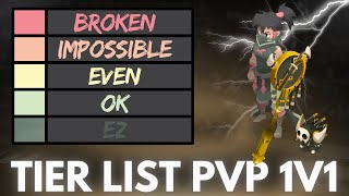 TIERLIST PVP 1V1 FECA !