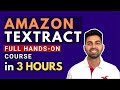 Full hands-on 3 hour course on Amazon Textract