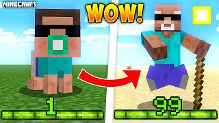 Minecraft But Your XP = Your AGE!