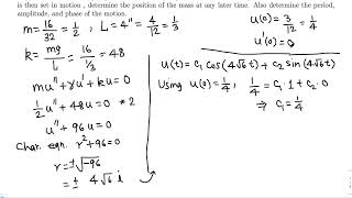 Diff Eqn: Mass-spring example 1/5