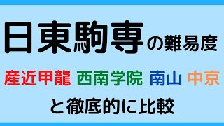 日東駒専と産近甲龍・西南学院・中京大学・南山大学の比較。日大/東洋/駒澤/専修【2022年】