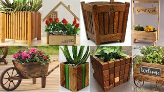 Make money as a woodworker by copying these Wooden flower box and wooden plant pot ideas