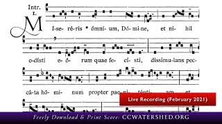 INTROIT • “Misereris Omnium Domine” (ASH WEDNESDAY) — Gregorian Chant