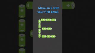 Make an e with your first emoji #emojination