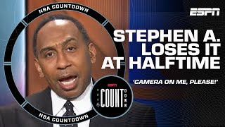 Stephen A. was DISGUSTED by the Knicks' first-half lead evaporating 🤬 'OH C'MON!' | NBA Countdown