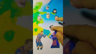 Woww ‼️ Goat Messi Barcelona 🔥🤠 wrong head change puzzle football 🤣 #shorts #messi #viral