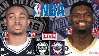 San Antonio Spurs vs New Orleans Pelicans | NBA Live Scoreboard 2022 | Jimby Sports