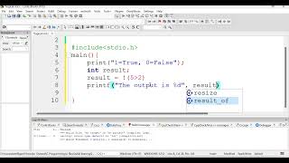 23. Logical Operator Logical Not in C Programming