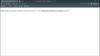 Parse error in php