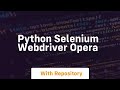 python selenium webdriver opera