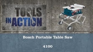 Bosch Portable Table Saw 4100 - Review