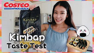 Costco Kimbap! Costco Hanwoomul Fried Tofu & Vegetable Kimbap Review|Costco Kore