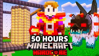 I Survived 50 HOURS with ALL THE MODS in Minecraft Hardcore!