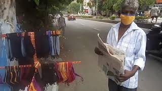 Alternative Business Selling Face Masks in Chennai Road side - Covid Face Mask - Face Mask