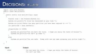 Decisions Part 3: if..else (Java)