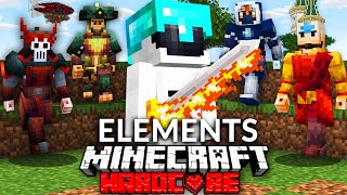 100 Players Simulate Minecraft's Elemental Tournament REMATCH