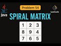 LeetCode 54: Spiral Matrix | Java Solution | Matrix Traversal