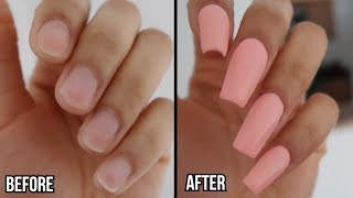 HOW TO DO DIP POWDER NAILS WITH TIP AT HOME | Revel Nail