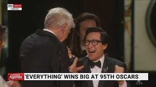‘Everything Everywhere all at Once’ biggest winner at 95th Academy Awards
