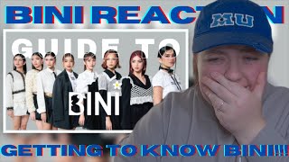 FIRST TIME REACTION to 'GUIDE to BINI PT.1 & PT.2 (PICKING MY BIAS!!)