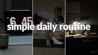 the simplest daily routine for self-improvement