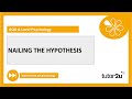 How to Nail the Hypothesis | Research Methods | A-Level Psychology