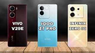 iQOO Z7 Pro Vs infinix zero 30 5G vs vivo v29e
