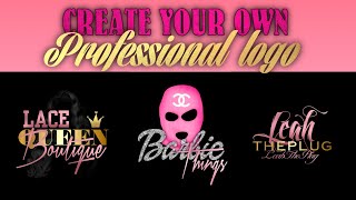 HOW TO CREATE YOUR OWN LOGO FOR YOUR BUSINESS ON YOUR PHONE💖🦋✨| LEAHTHEPLUG