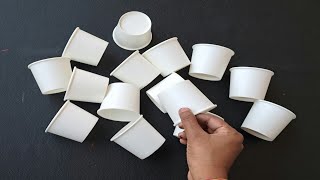 DIY Paper cups Wall Hanging | Best out of waste paper cup reuse | Home Decoration Ideas