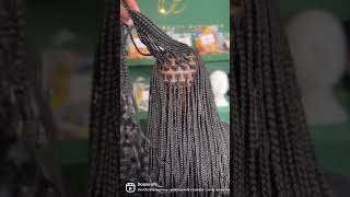 Classic Knotless Braids - 1B #blackhair #knotlessbraids #everydayhair #blackhairstyles #boxbraids