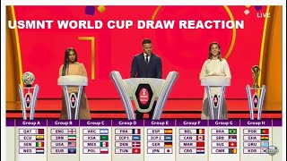 USMNT 2022 World Cup Draw Reactions
