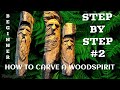 Very beginner step by step how to carve a Wood spirit with a Dremel. #2 of 2