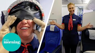 Josie Gibson Lands a New Job as Cabin Crew For The Day! | This Morning