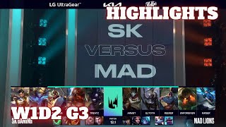 SK vs MAD - Highlights | Week 1 Day 2 S12 LEC Spring 2022 | SK Gaming vs Mad Lions