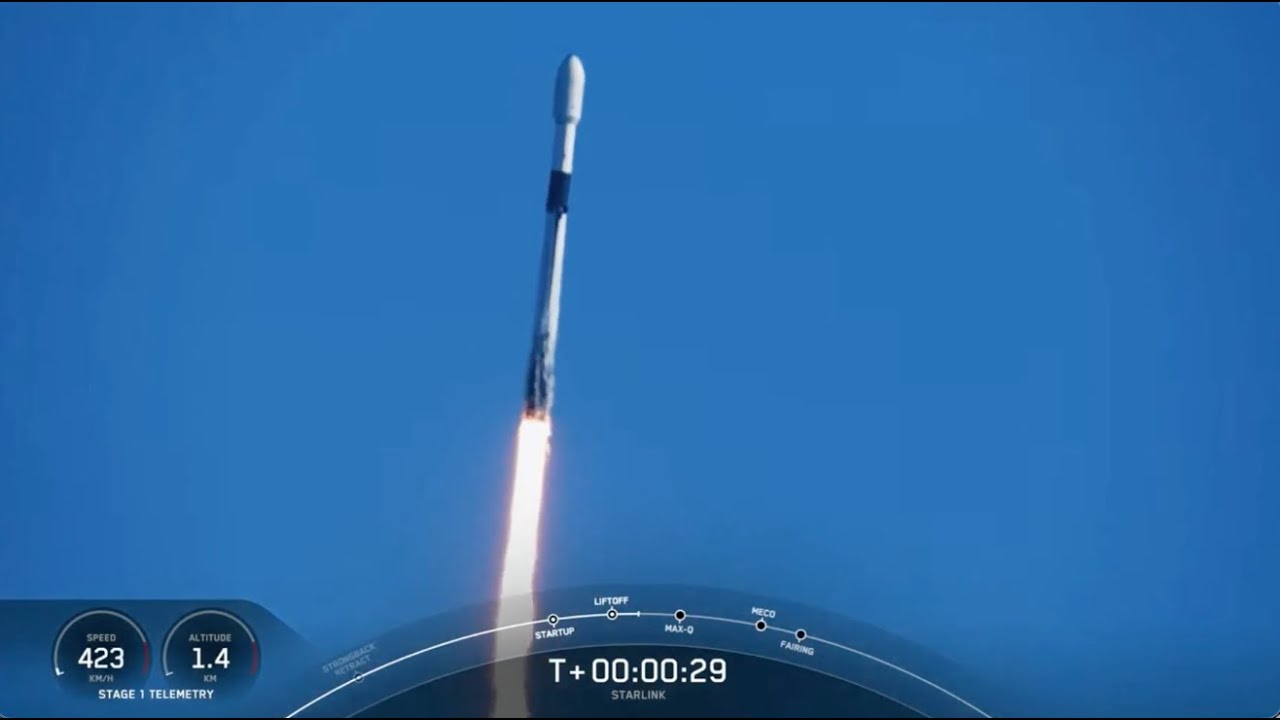 Blastoff! SpaceX Launches 22 Starlink V2 Mini Satellites, Nails Landing ...