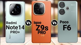 Redmi Note 14 Pro Plus Vs Iqoo Z9s Pro Vs Poco F6 5g comparison @TechnoRuhez