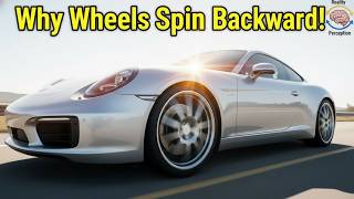 Why the wheel is spinning backward when the car is moving forward | what is wagon wheel effect