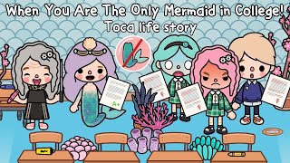 When You Are The Only Mermaid in College🧜🏻‍♀️👀💧Sad Story | Toca Life World🌎 | Toca Boca