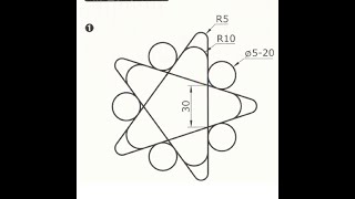 工程圖學_基本編輯指令_P18_範例1_分解Explode_延伸Extend_圓角Fillet_環形陣列