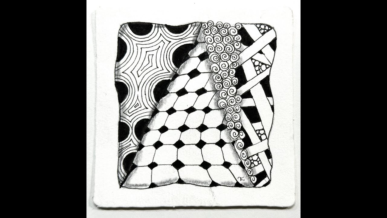 Four Beginner Tangle Patterns Youtube