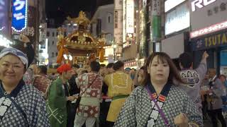 池袋御嶽神社　例大祭　宵宮　池袋駅西口を神輿渡御　2024/09/28  a23