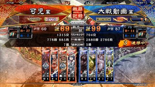 431【三国志大戦】Ver.3.7.3C[覇王に向かって]孟獲\u0026華雄+後援VS群雄4