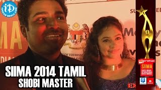 Tamil Choreographer Shobi with his Wife @ SIIMA 2014 Awards, Malaysia