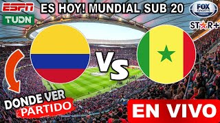 COLOMBIA vs. SENEGAL en vivo Donde ver + horario juego colombia vs senegal Mundial Sub 20 resumen