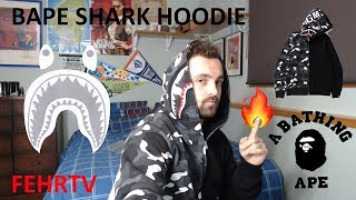 BAPE SHARK CAMO HOODIE UNBOXING (Absolute Flames)