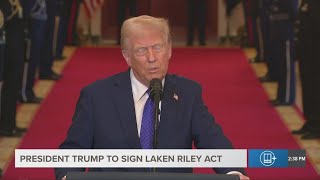 President Trump full comments before he signed Laken Riley Act