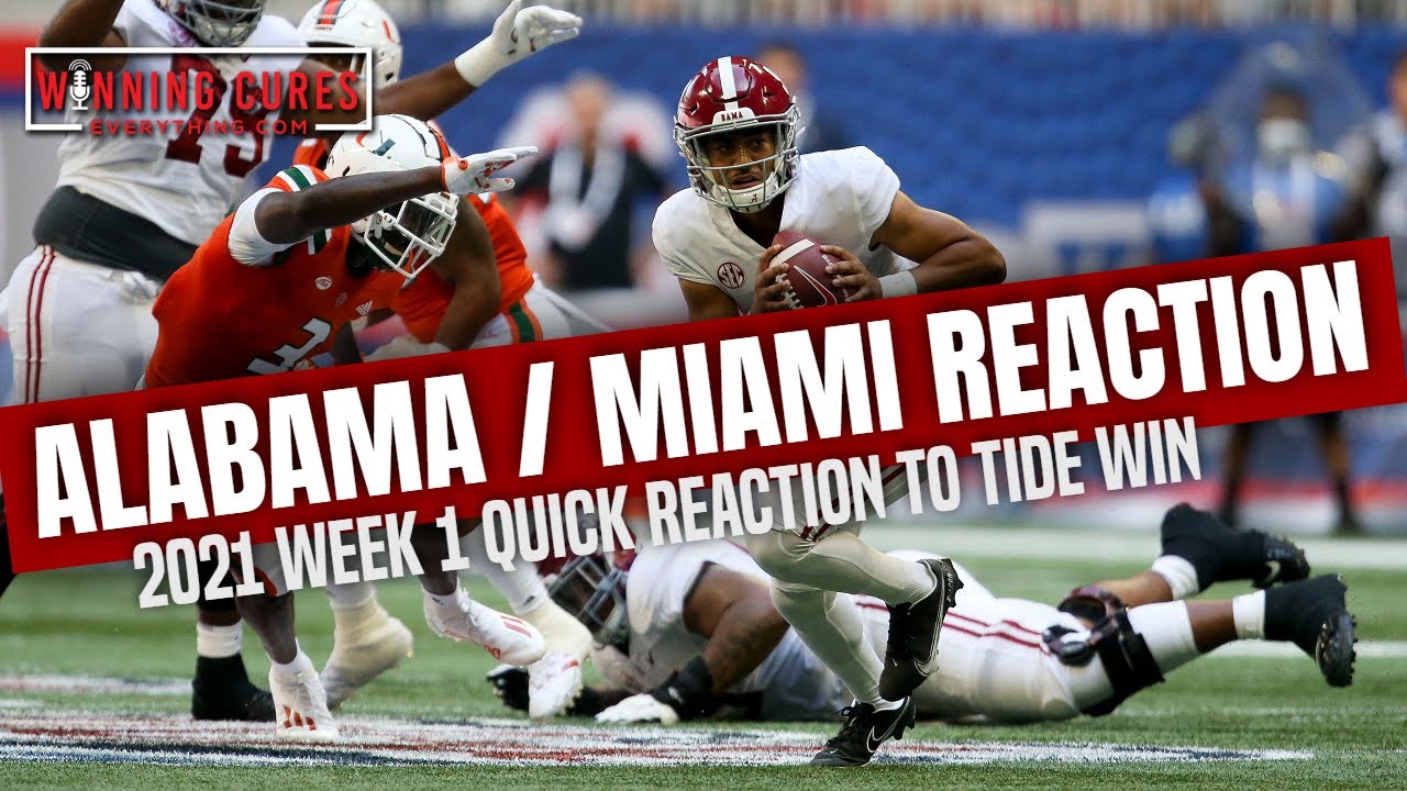 Alabama Vs Miami Quick Reaction & Recap 2021 College Football - YouTube