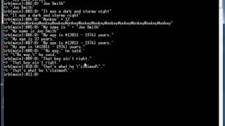 Learn to program using Ruby - Part 3: More on strings